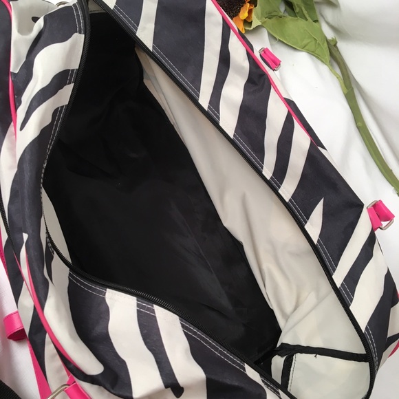 Murval Zebra Print Roller Duffle Tote Bag - Picture 9 of 14